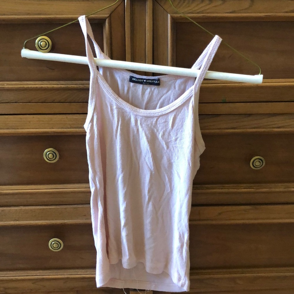 Brandy Melville Light Pink Crop Top